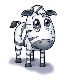 275x340 Sad Clipart Zebra
