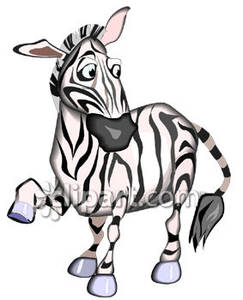 243x300 Cartoon Zebra