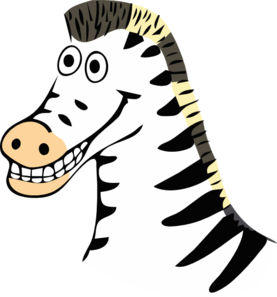277x297 Cartoon Zebra Clip Art