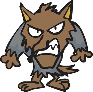300x296 Werewolf Clipart Image