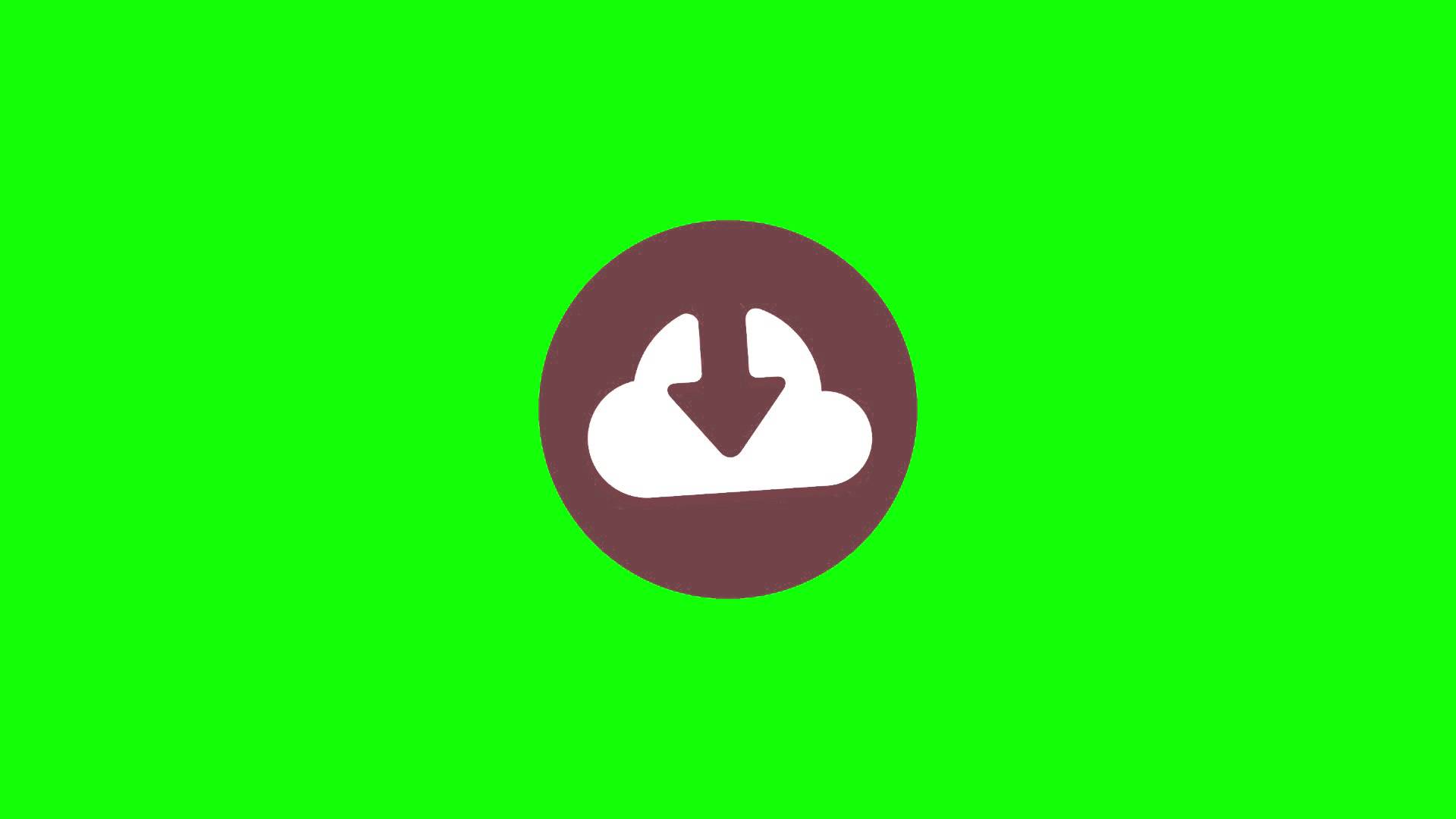 1920x1080 Free Download Cloud Icon Animation Hd Green Screen