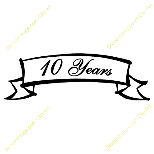 500x500 10th Anniversary Clipart
