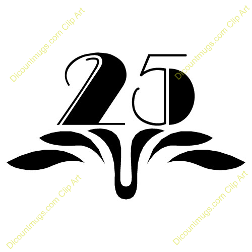 500x500 25th Anniversary Clip Art Many Interesting Cliparts