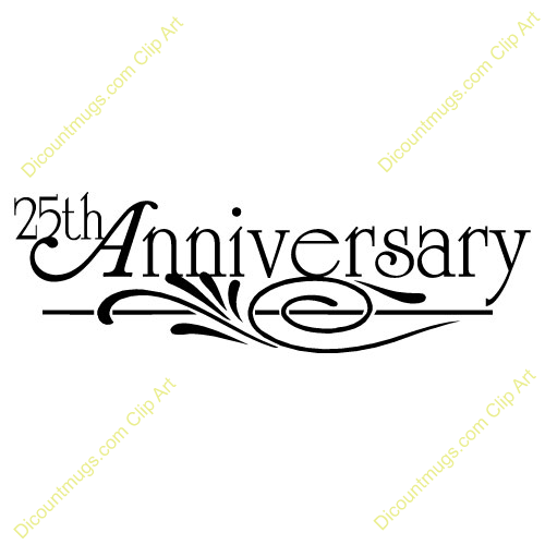 500x500 25th Anniversary Clip Art Many Interesting Cliparts