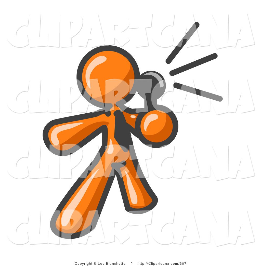 1024x1044 Announcement Clipart Vector Clip Art Of An Orange Mascot Man