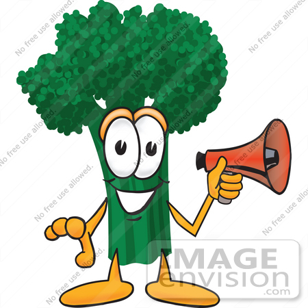 450x450 Clip Art Graphic Of A Broccoli Mascot Character Preparing To Make