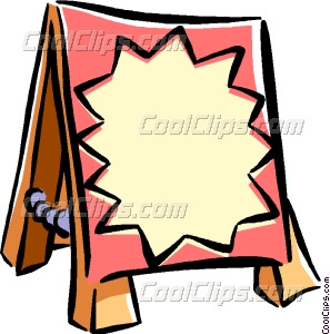 297x300 Announcement Board Vector Clip Art