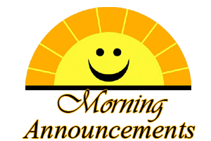 300x200 Morning Announcements Clipart