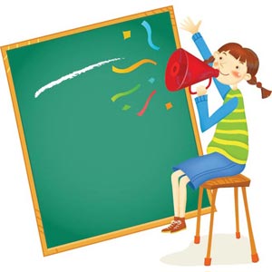 300x300 Abstract Glossy Clipart Teacher Announcement On Green Art Board