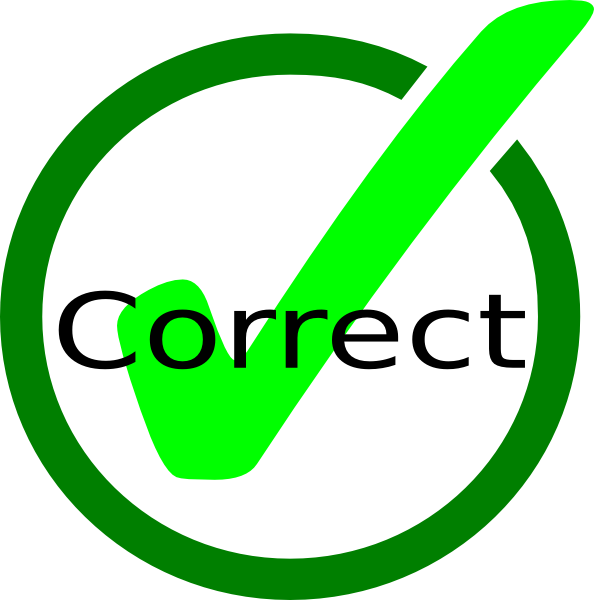 594x600 Correct Mark Clip Art