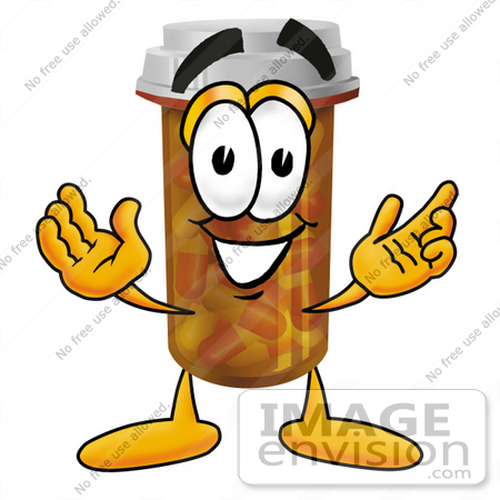 450x450 Clip Art Graphic Of A Medication Prescription Pill Bottle Cartoon