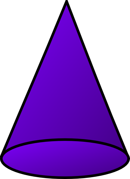 432x596 3d Clipart Cone Shape