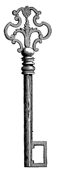 191x561 Keys From Days Gone By. Retro Vintage Key