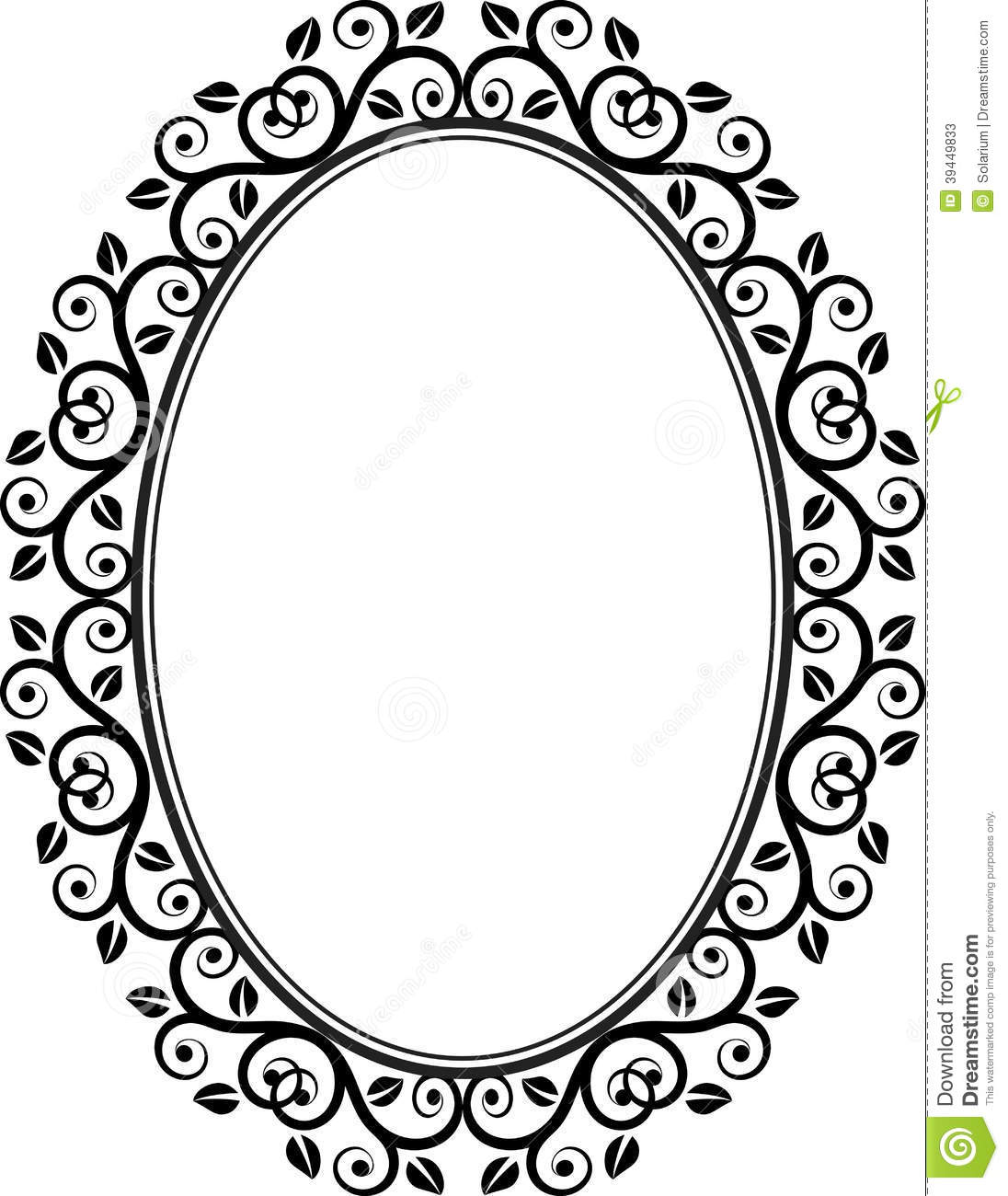1096x1300 Oval Black Picture Frame Images