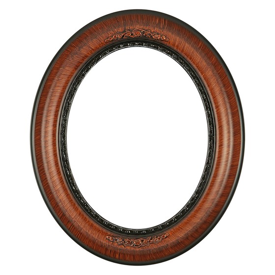 560x560 Oval Frame In Vintage Walnut Finish Antique Stripping Methods