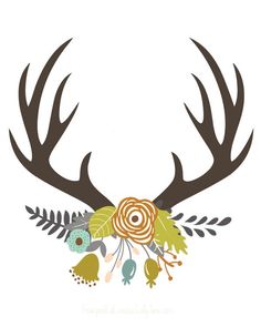 236x295 Deer Antler Clip Art Free