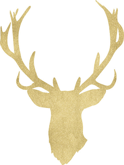 429x570 Gold Clipart Deer Antler