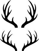 131x170 Antlers Clip Art