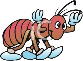 350x259 Royalty Free Clipart Image Cute Cartoon Ant