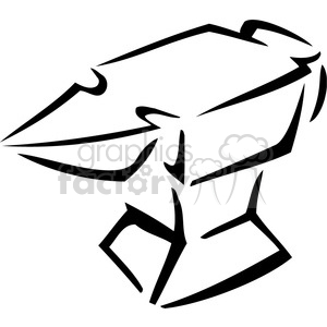 300x300 Royalty Free Black And White Anvil Outline 384954 Vector Clip Art