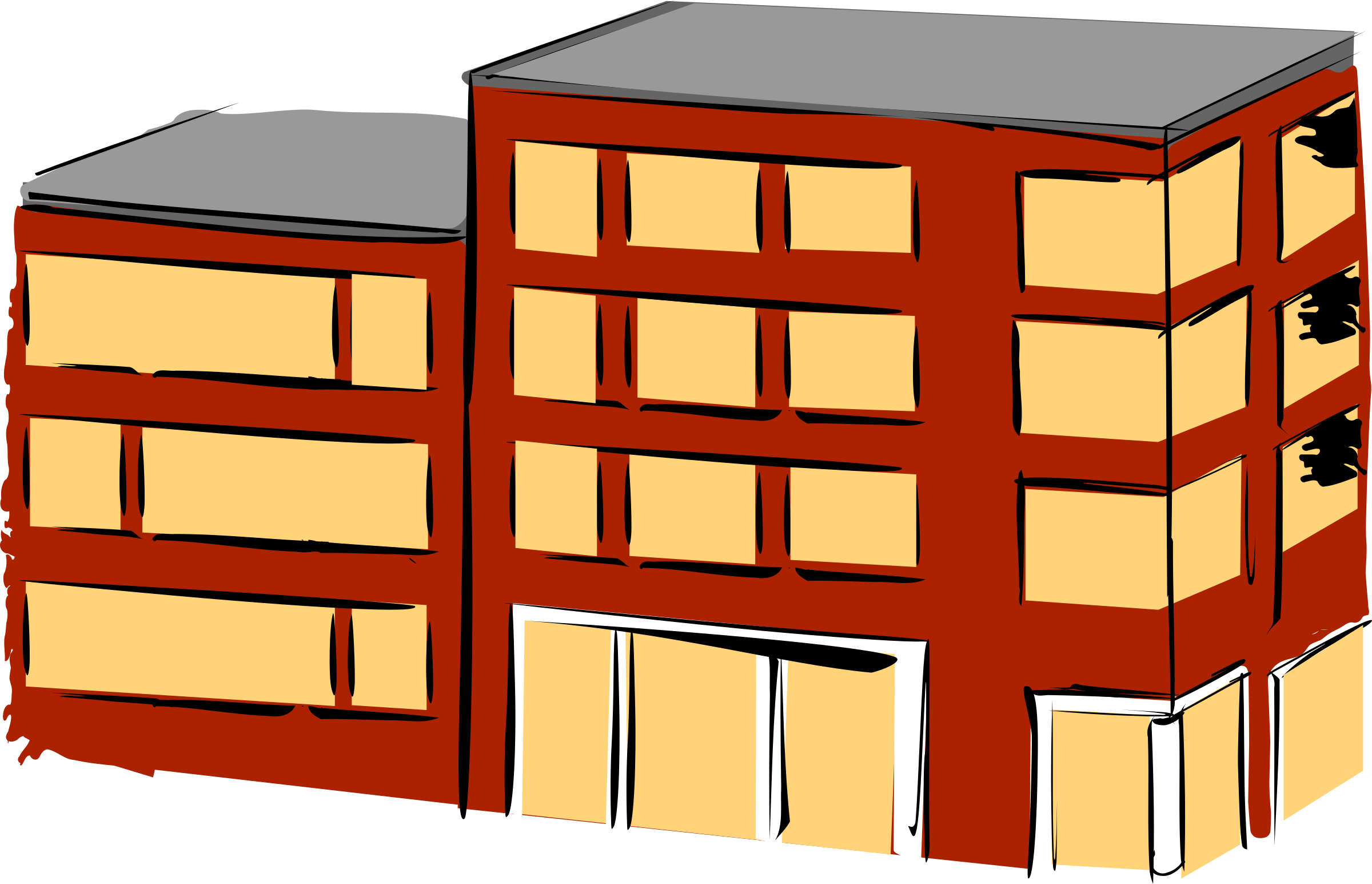 Apartment Building Clipart