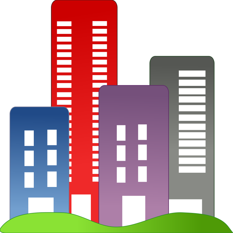 800x800 Building Clipart Red