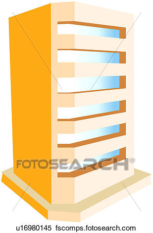309x470 Clipart Of Building, Apartment House, Modern Architecture, Logo