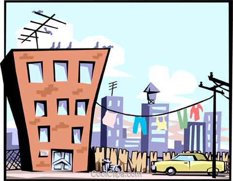 480x373 Structure Clipart Apartment Building