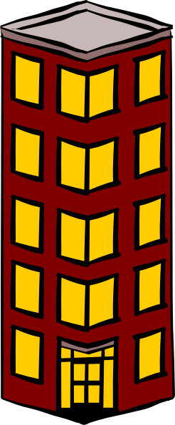 246x595 Tall Building Clip Art