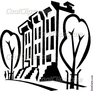 308x300 Apartment Buildings Vector Clip Art