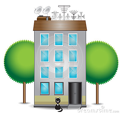 400x379 Building Clipart Apartment Complex