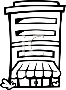 258x350 Royalty Free Apartment Clip Art, Buildings Clipart