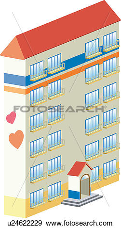 251x470 Structure Clipart Apartment Building