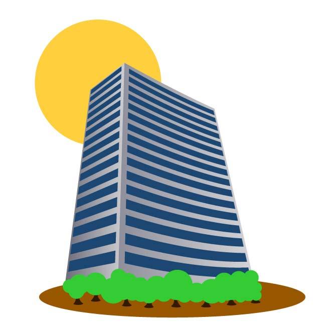 660x660 Vector Clipart Building