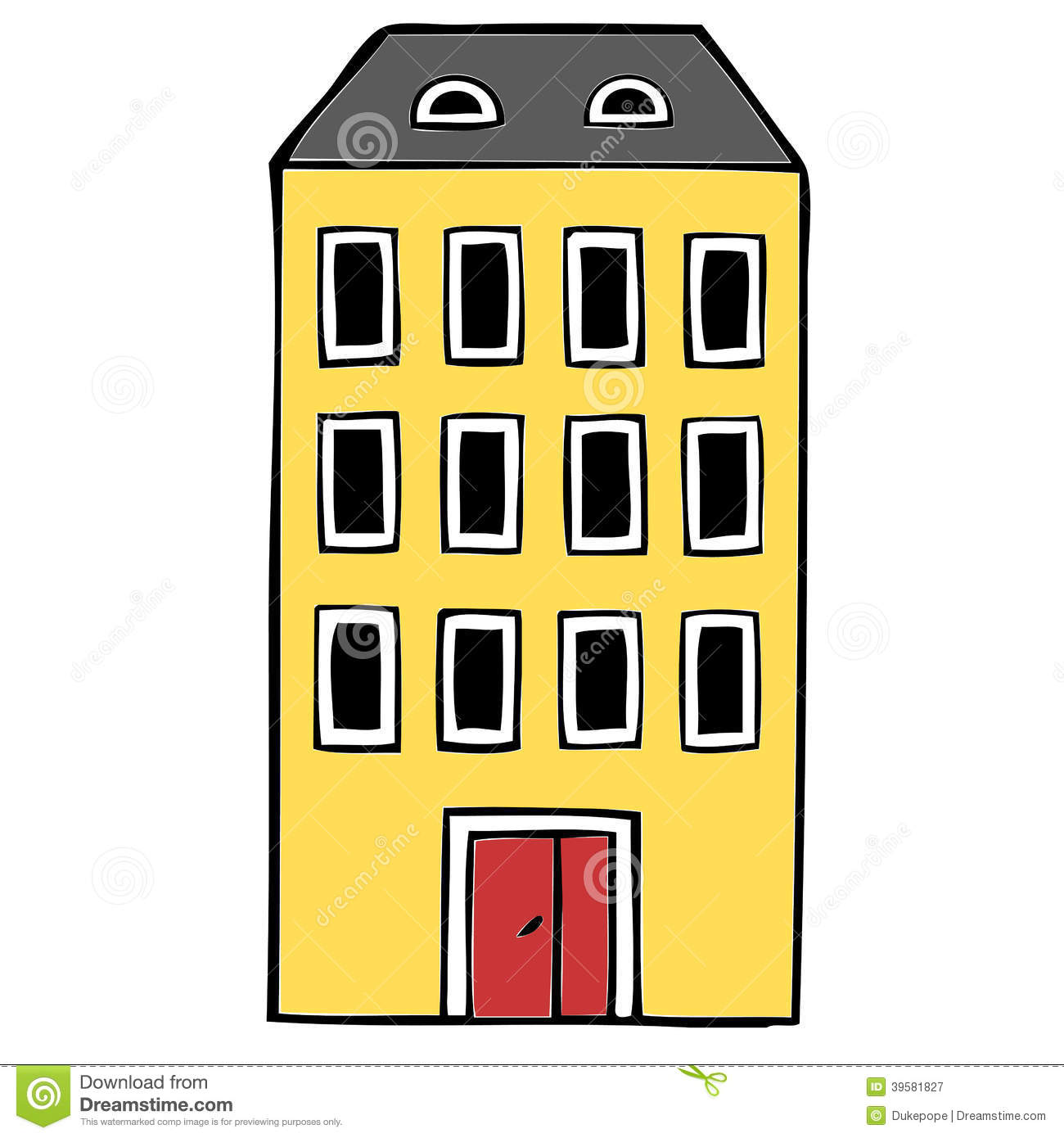 1300x1390 Apartment Complex Clipart Block Flat
