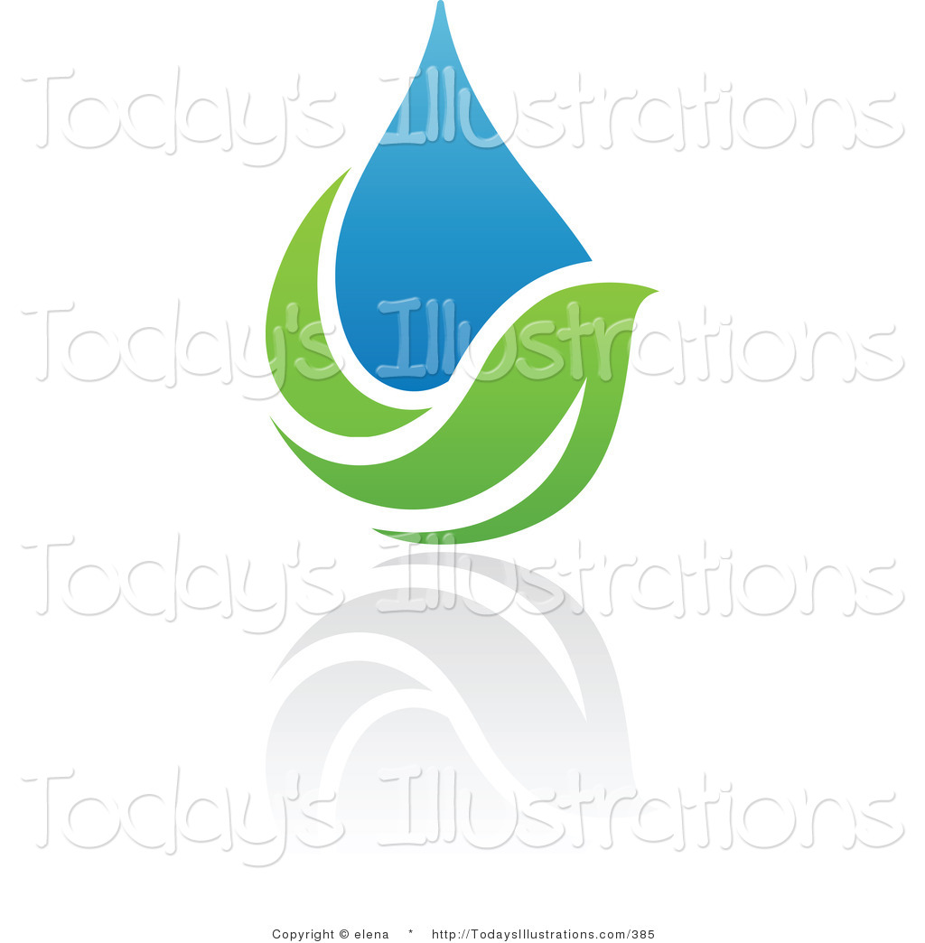 1024x1044 Clipart Of A Blue Green Organic Ecology Water Drop
