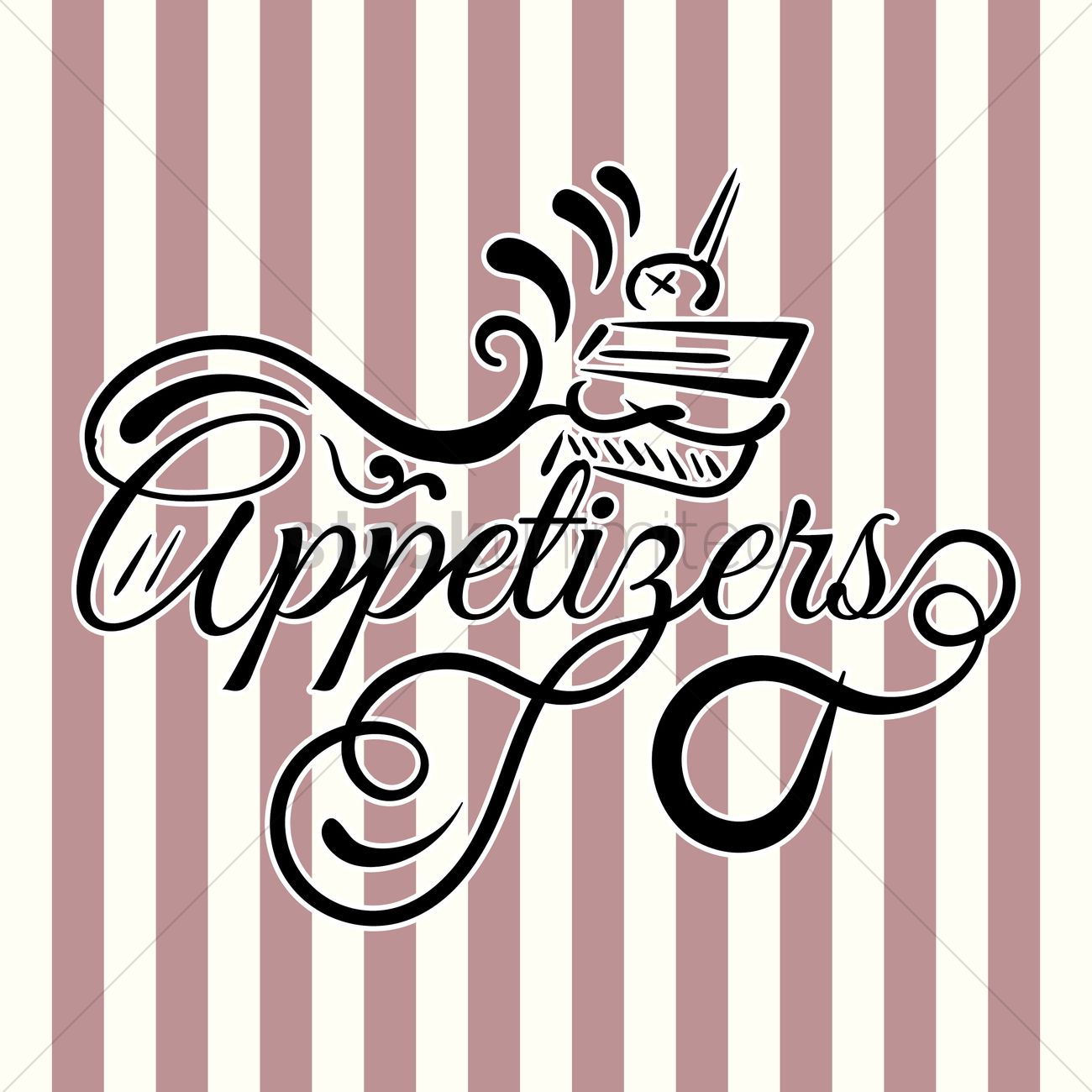 1300x1300 Appetizers Vector Image