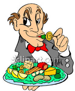 248x300 Eating From A Plate Of Appetizers