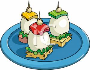 300x235 Free Clipart Image Egg And Cheese Appetizers