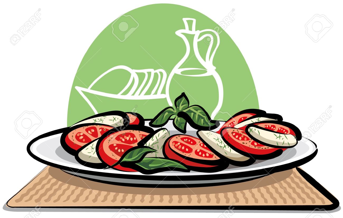 1300x827 Mozzarella Clipart Tomato