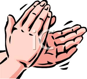 300x274 Clapping Hands Clip Art