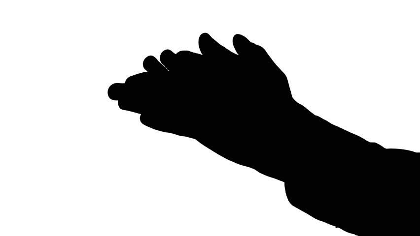 852x480 Clapping Hands Silhouette