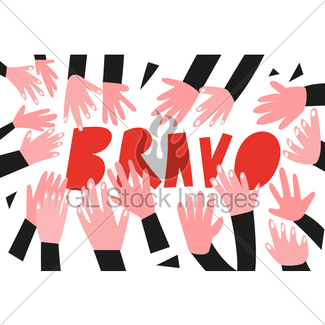 325x325 Vector Applause Clap Hands Gl Stock Images