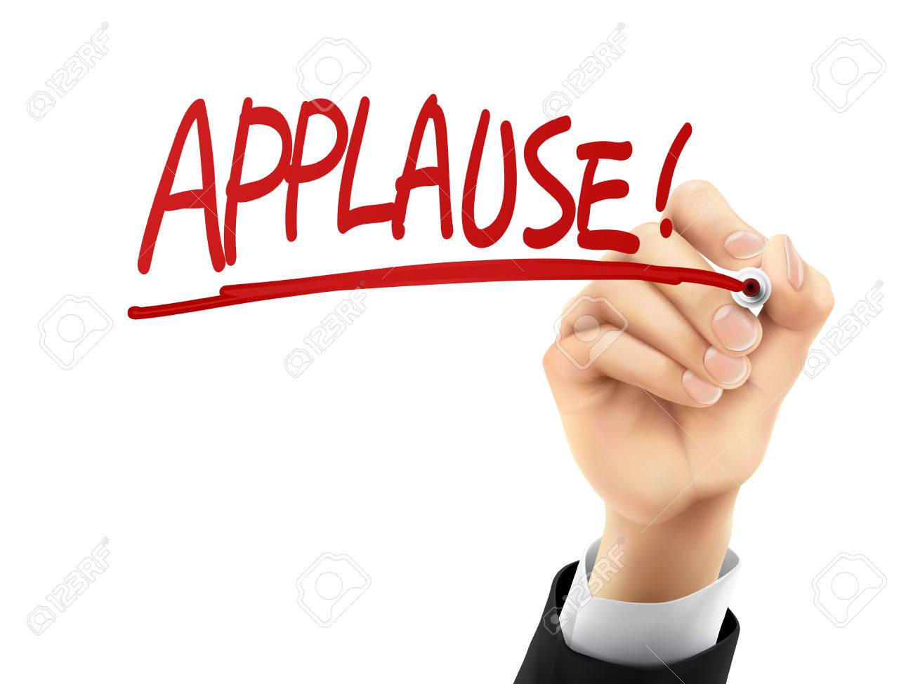 1300x975 Applause Word Written By Hand On A Transparent Board Royalty Free