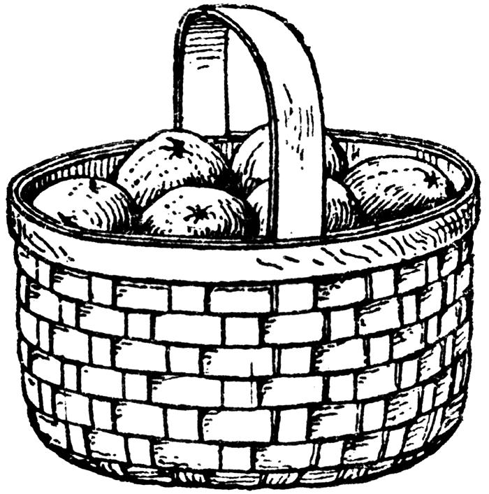 700x706 Apple Basket Clipart Free Images