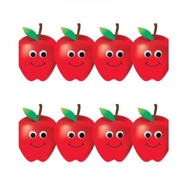 600x600 Apple Border Happy Apples Border