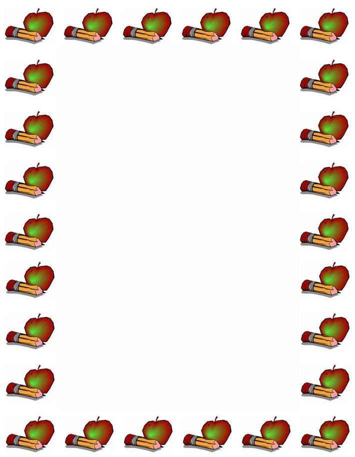 710x915 Apple Border 7 Images Of Academic Border Paper Free Printable