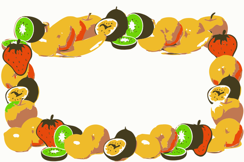 500x332 Vector Clip Art Of Apple Thick Border Public Domain Vectors