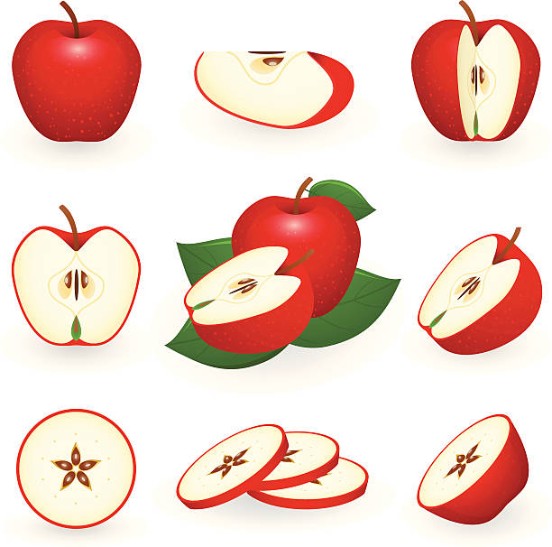 612x606 Cut Apple Clipart