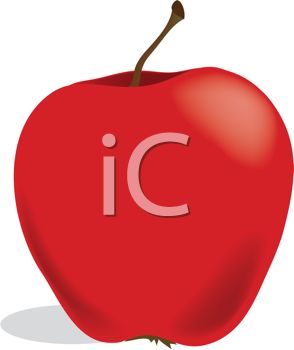 294x350 Shiny Red Apple Clip Art Cliparts
